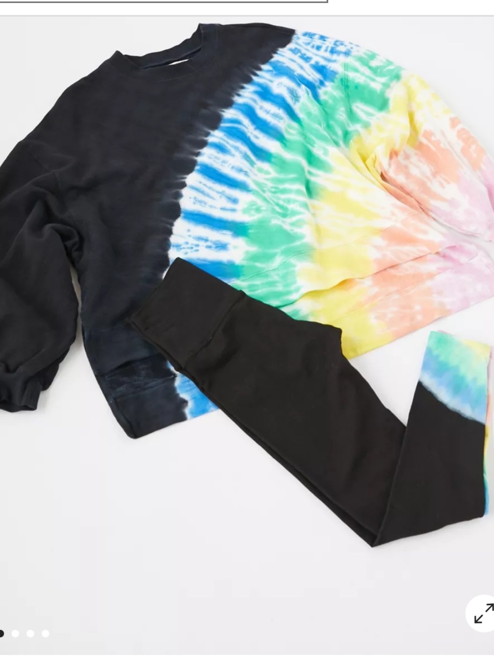 Electric and rose Neil tie dye sweatshirt leggings matching set small XS